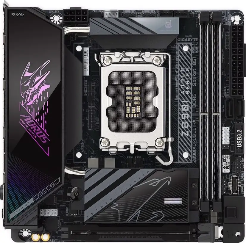 Montaje Placa Base Gigabyte Z890I AORUS ULTRA Gaming PC Caraquiz